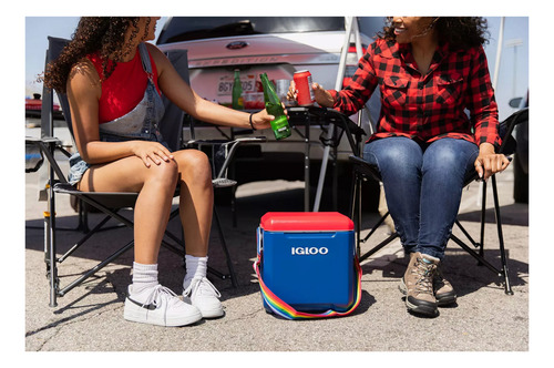 Igloo Tag Along Too Hielera Portatil 11qt(10.40 Lts) Deep Blu/white/racer Red