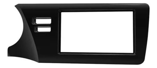 Moldura 2 Din Painel City 2015 P/ Multimídia Mp5 7 Polegadas Cor Preto