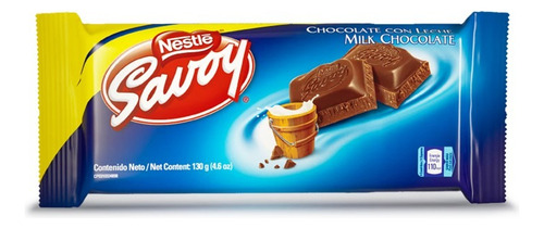 Chocolate Savoy Venezolano Gigante 130 Gr Grupojars -ven8