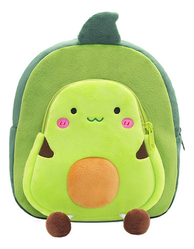 Mochila De Felpa Con Aguacate Y Frutas De Dibujos Animados,