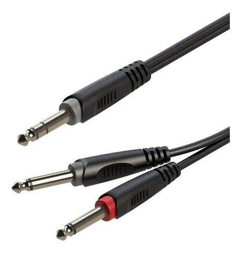 Cable Roxtone 1 Plug 6.3 St A 2 Plug 6.3 Mn (2 Metros)