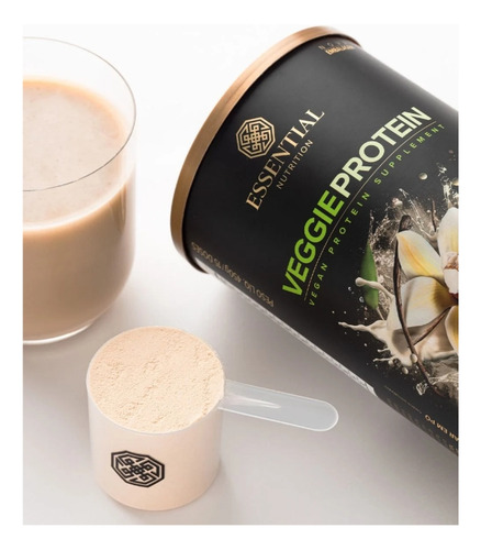 Veggie Protein Vanilla - Essential Nutrition - Vegano 450g Baunilha