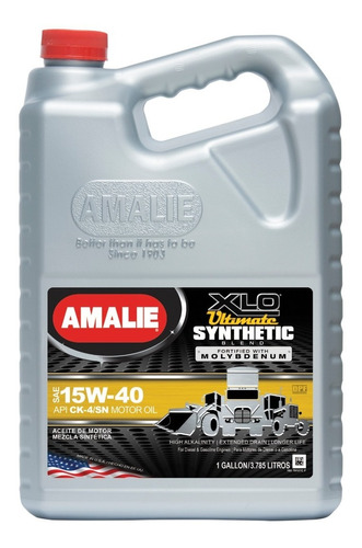  Amalie 15w40 Xlo Ultimate  Api Ck-4/sn Galón 3.78 Lts.