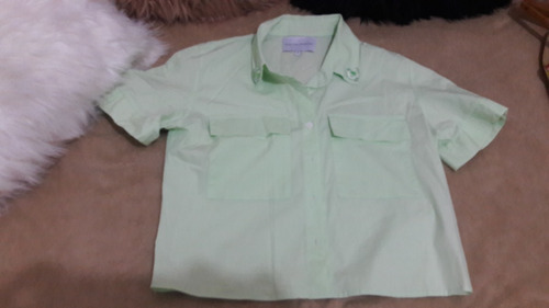 Camisa - Marca Valentina Karnoubi -talle S - M/c