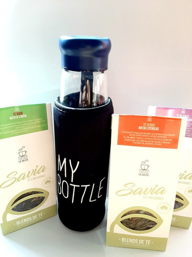 Regalo Saludable Botella De Té + Tés