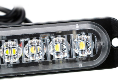 Faro Led Parrilla 18w 12v 6 Led Con Flash Auto Camioneta