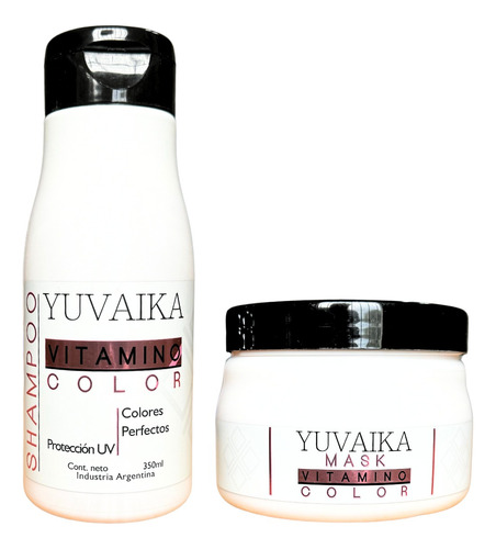 Shampoo Vitamino Color 350ml + Mascara Capilar 350gs Yuvaika