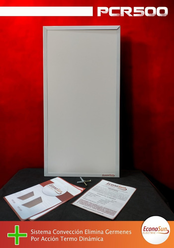 Imagen 3 de 4 de Panel Calefactor Bajo Consumo Pl 500w C/termostato