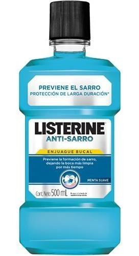 Enjuague Bucal Listerine Antisarro Frescura Intensa 500ml
