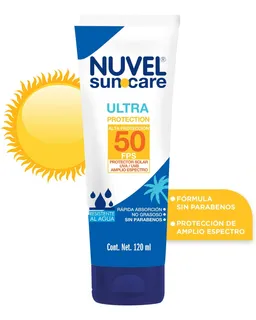 Protector Solar Uva / Uvb Amplio Espectro Nuvel 120ml