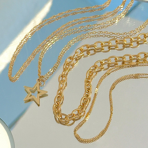 Gargantilla Con Colgante De Estrella Vintage, Joyería Estéti