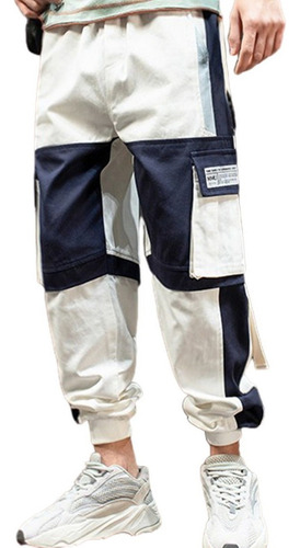 Pantalones Cargo Largos For Hombre Con Varios Bolsillos