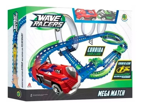 Juguete Pista De Autos Wave Racers Mega Match 24503 Wabro