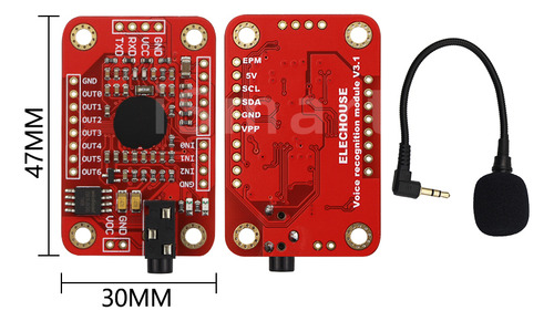 Modulo De Reconocimiento De Voz Elechouse V3.0 Uart Gpio Pic