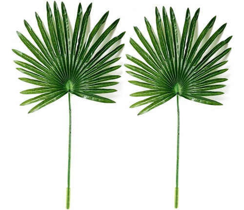 Paquete De 2 Hojas Artificiales De Hojas De Palma Artificial