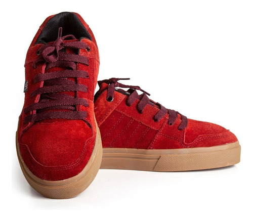 Imagen 4 de 5 de Zapatillas Skate Urbanas Va Cuero Envio Gratis Bordo Carame