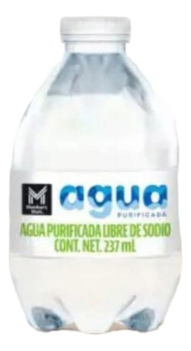 Agua Natural Purificada Members Mark 237ml C/u