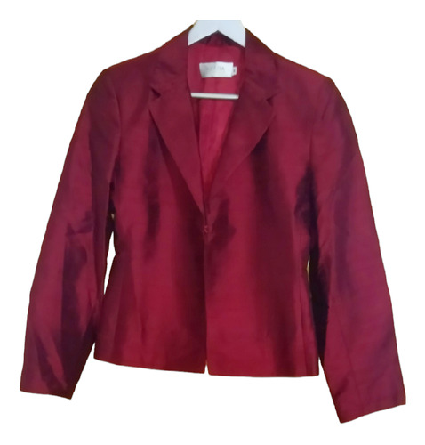 Blazer Shantung Katzia Talla M Nuevo Bordo 