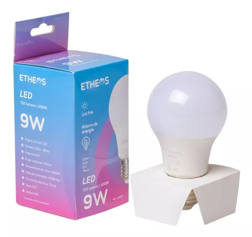 Lampara LED 9 W con sensor de movimiento y fotocélula – ETHEOS