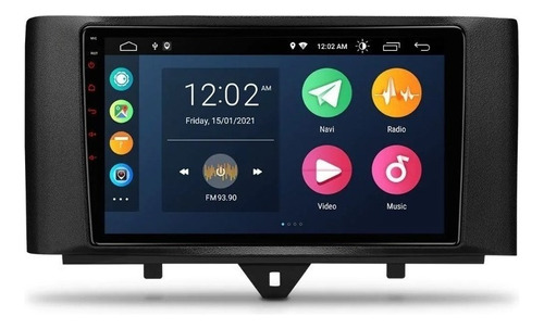 Smart Fortwo 2011-2015 Android Gps Mirrorlink Carplay Touch