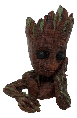 Baby Groot Maceta O Porta Lápices 14cm 3d