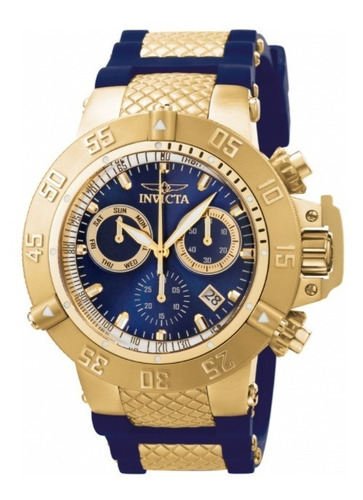 Relógio Invicta Subaqua Noma 3 Iii Azul 5515 Ouro 18k ! 50mm