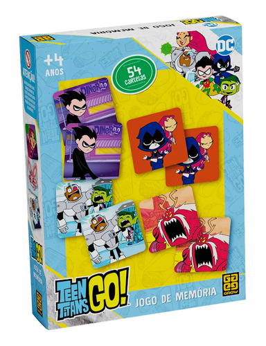 Jogo Da Memória Infantil Teen Titans Go! Grow