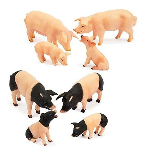 Muñeco, Figura De Animal( Toymany 8 Piezas Figuras De Cerdo 