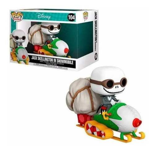 Funko Pop Ride Super Deluxe: Tnbc- Jack In Snowmobile #104 (Usado)