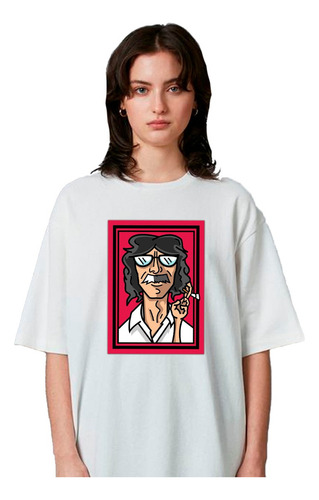 Remera Unisex Charly García Art Caricatura Personalizada