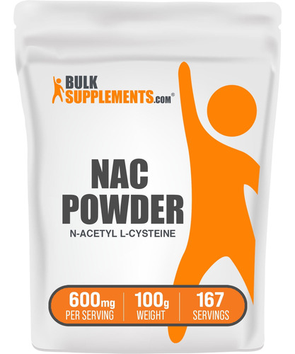 Nac N-acetyl L-cysteine 600 Mg 100 Gr En Polvo