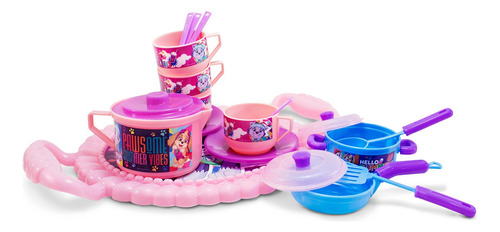 Juguete Infantil, Juego Set De Cocina Infantil Paw Patrol Color Rosa Chicle