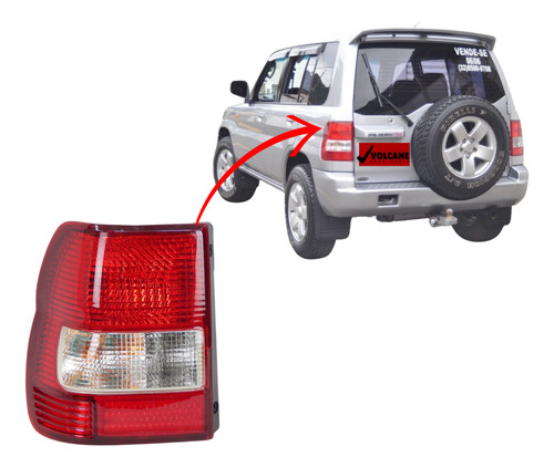 Lanterna Traseira Pajero Tr-4 2004 2005 2006 Depo Esquerda