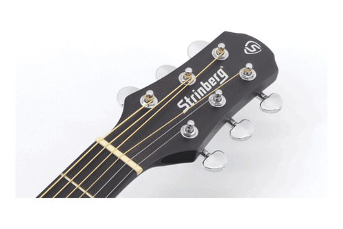 Violão eletroacústica Strinberg Black SA200C para destros tobacco louro indiano