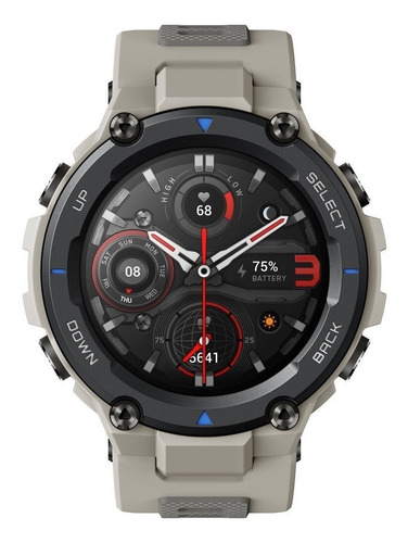 Imagen 1 de 5 de Smartwatch Amazfit Sport T-rex Pro 1.3 Caja 47.7mm De Policarbonato Desert Grey Malla Desert Grey De Silicona A2013