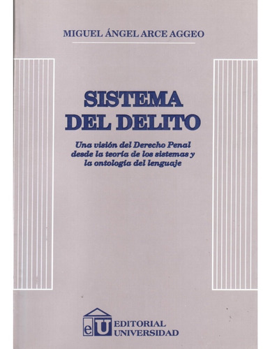 Sistema Del Delito - Arce Aggeo Dyf