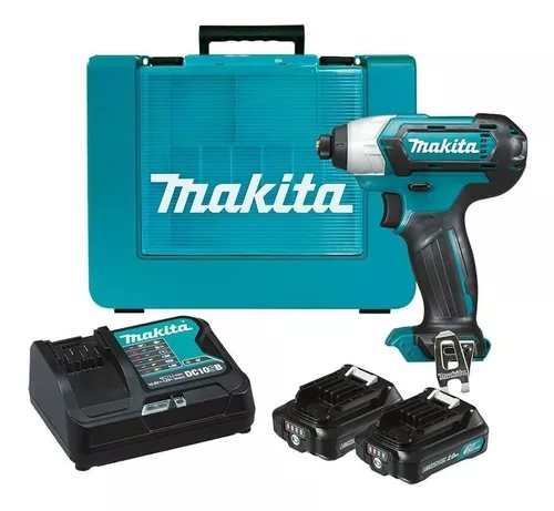 Kit Inalámbrico 12V Taladro Percutor HP333D + Atornillador de Impacto  TD110D Makita CLX228