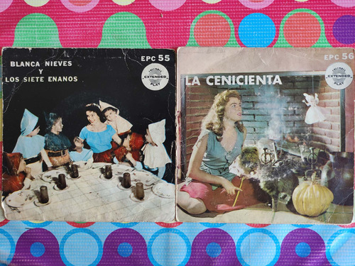 La Cenicienta Lp45 Blanca Nieves Y Los 7 Enanitos Soundtrack