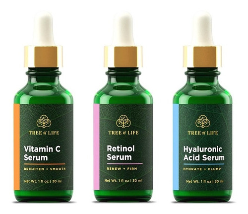 Serum Acido Hialuronico, Vitamina C Y  Sérum De Retinol.