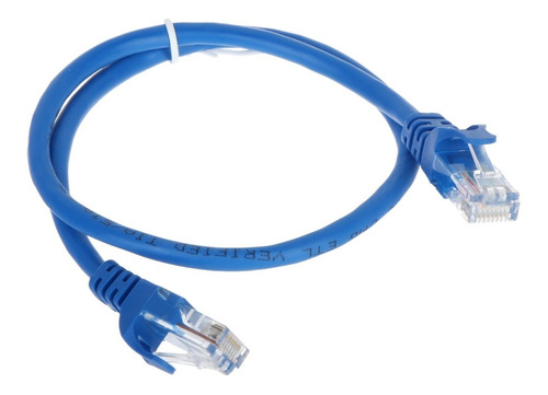 Cable Patch Cord 1 Mts Pc Internet Utp  5e Ethernet Rj45
