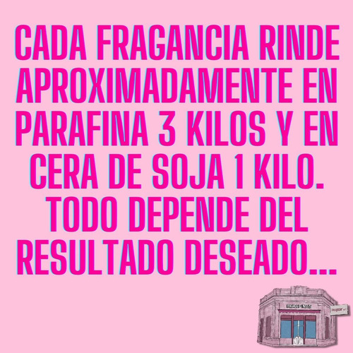 Fragancias Super Concent P/ Velas Y Parafina Y Soja Pack X10
