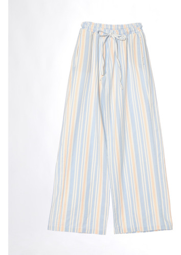 Pantalon Palazzo Tiro Medio Mujer Con Elastico Infoestilos