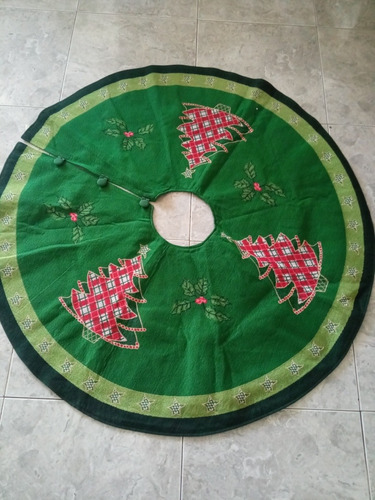 Pie De Arbol Navideño De Tela