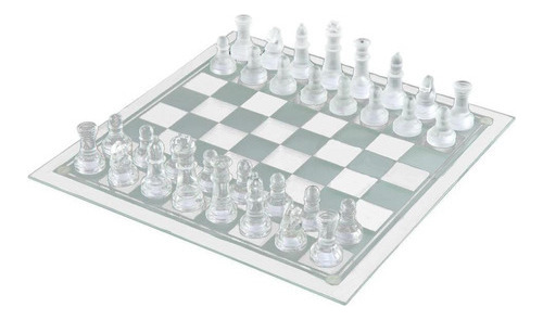 Juego De Mesa Crystal Chess Para Adultos, Tamaño Grande, 25