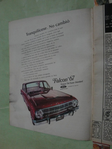 Publicidad Ford Falcon Año 1967 X