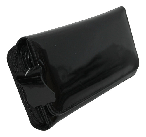 Cartera Piel De Charol Original Un Cierres Dama Elegante