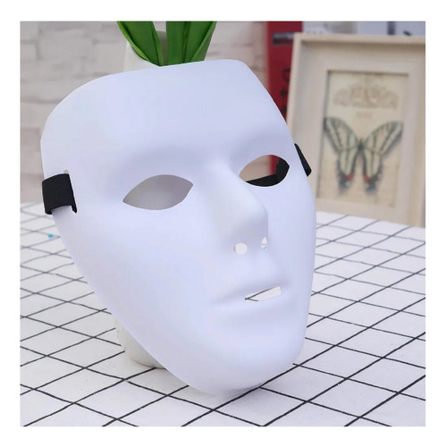 Máscaras Para Disfraz Bonitas, Mxkmk-005, 5pzas, 15.3x18.5cm Color Blanco KrulMascKids