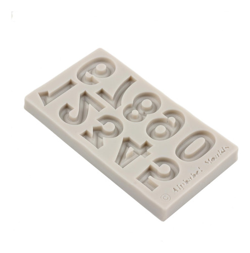 Moldes De Silicona Para Fondant Número 3d 0-9, Moldes Para H