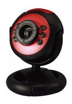 Camara Web Usb Selektro - Microfono - Nuevas - Rojo