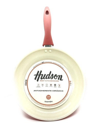 Imagen 1 de 3 de Sartén De Cerámica Hudson N°24 Color Pastel Mango Siliconado